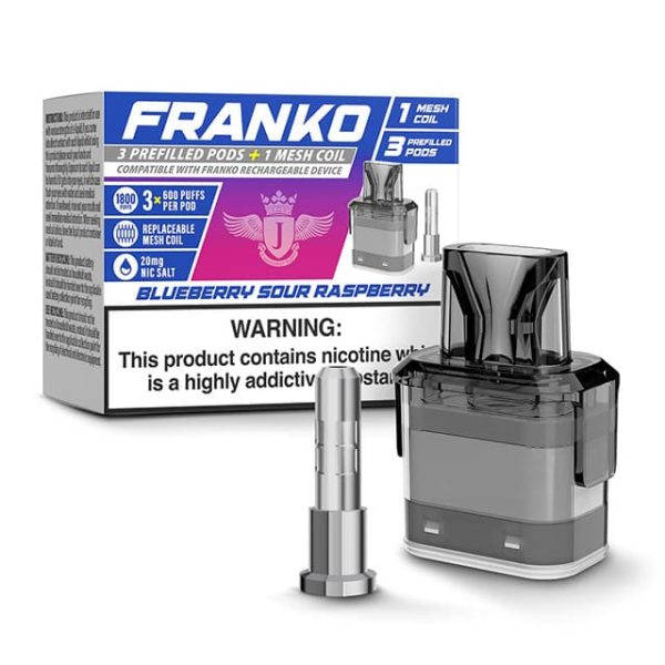 jenson ecig wholesale franko prefilled pods coil blueberry sour raspberry