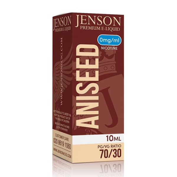 jenson ecig wholesale high pg aniseed 0mg