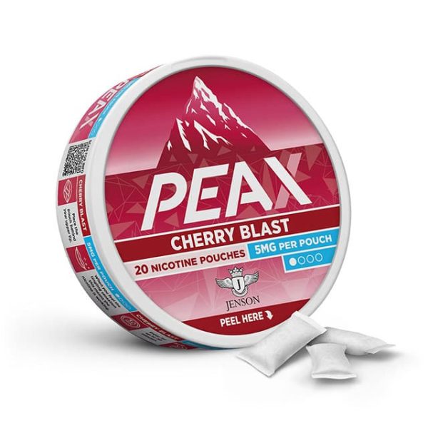 jenson ecig wholesale peax nicotine pouches cherry blast 5mg