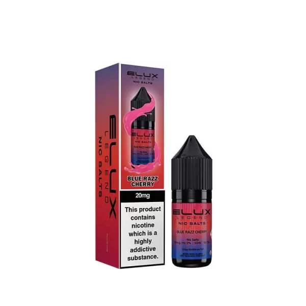 elux legend 10ml nic salt blue razz cherry