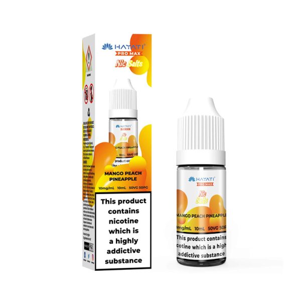 hayati pro max nicsalts box mango peach pineapple