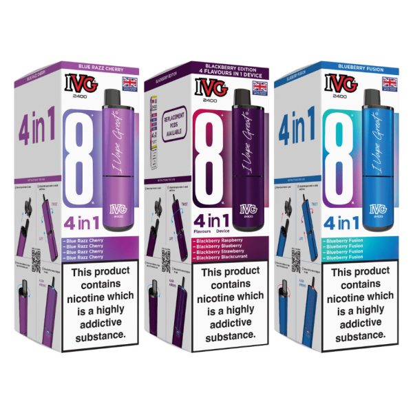 ivg 2400 4 in 1 prefilled pod kit group
