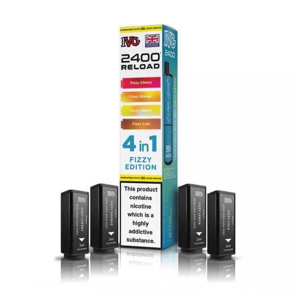 ivg 2400 reload 4 in 1 replacement pod fizzy edition