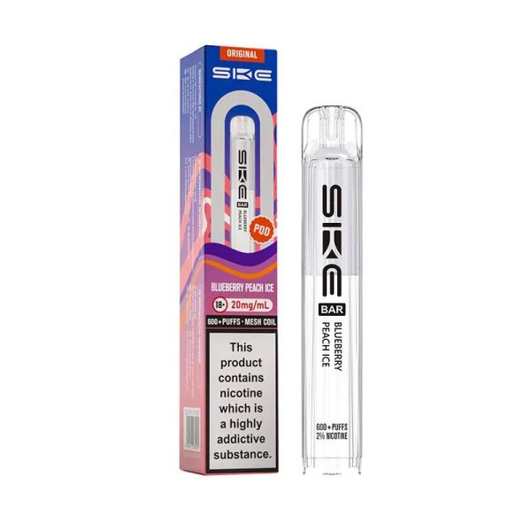 ske crystal bar 600 replacement pod blueberry peach lce